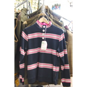 Alice Collins Ingrid S/Shirt Navy Stripe